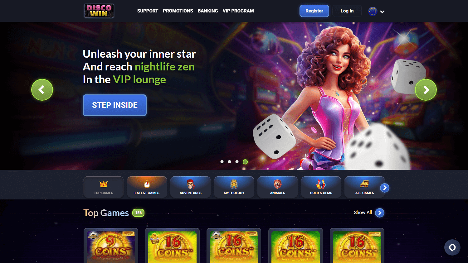 Discowin – Pagina Bonus e Promozioni